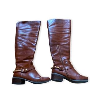 DV cognac RIDING VINTAGE BOOTS